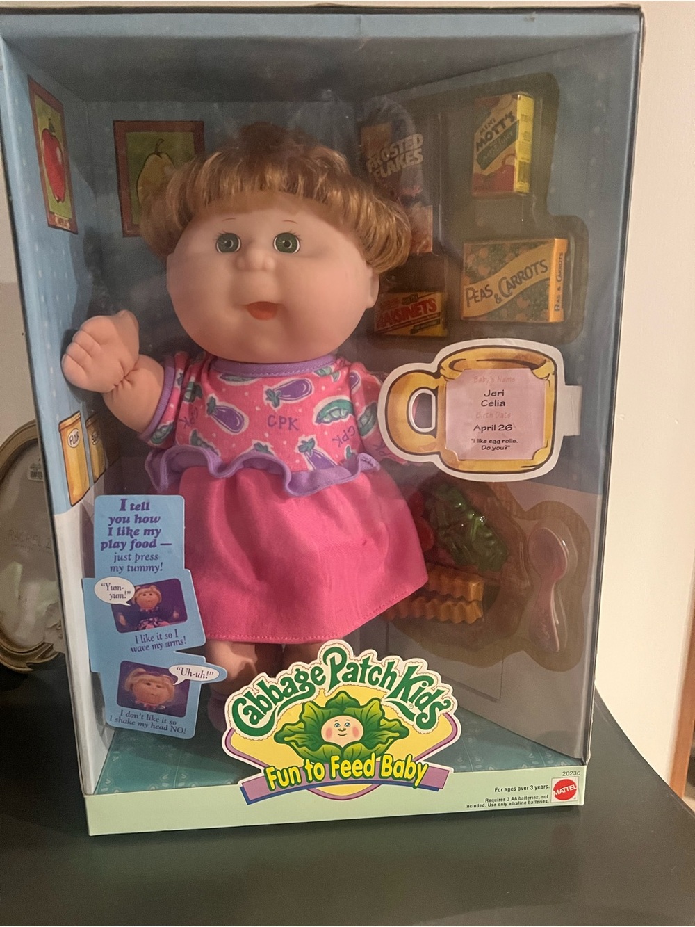 Cabbage Patch Kids Fun to Feed Baby Doll - Pink Outfit